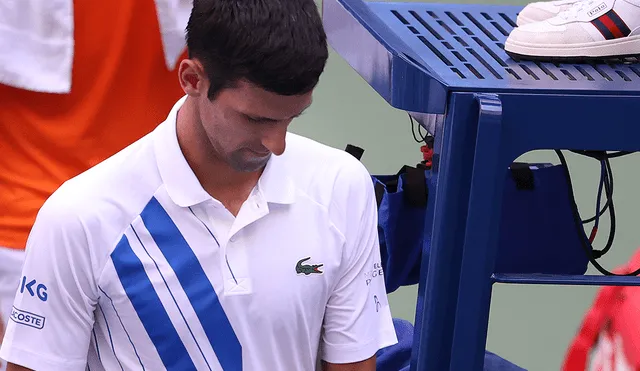 Novak Djokovic lanzó dura autocrítica tras ser descalificado del US Open. (FOTO: AFP).