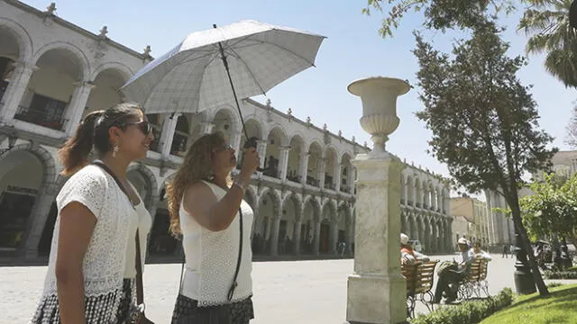 Histórico, temperaturas llegan a 30° en Arequipa