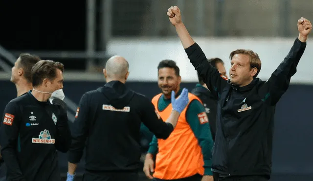 Claudio Pizarro vivió con emoción los últimos minutos del partido entre Werder Bremen y Heidenheim. | Foto: EFE
