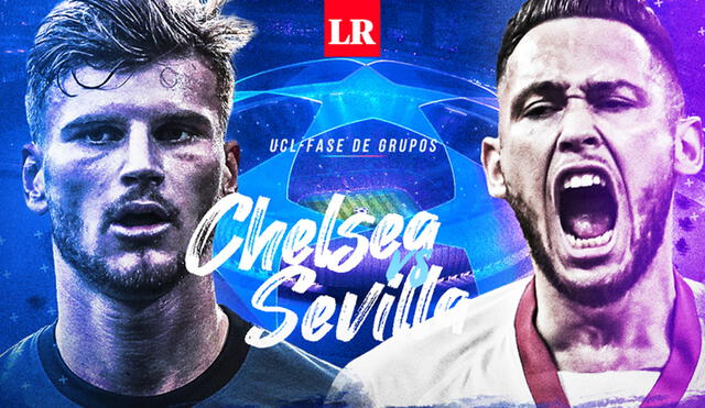 Chelsea vs. Sevilla se enfrentará en el inicio de la Champions League 2020-2021 en el Stamford Bridge. Composición GLR/Fabrizio Oviedo