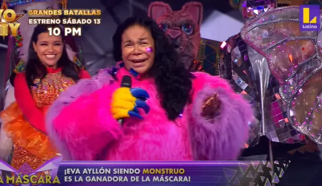 La Máscara programa de Latina elige como ganadora a Eva Ayllón gracias a personaje Monstruo