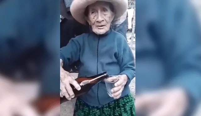 Facebook: Abuelita 'trolea' a su nieto, quien le dio cerveza para beber [VIDEO]