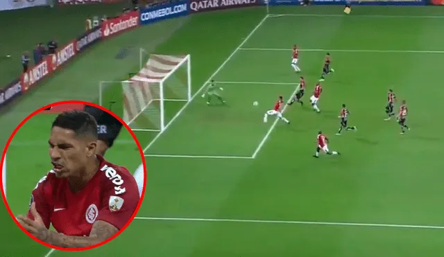 La rabia de Paolo Guerrero tras fallar un gol increíble en Copa Libertadores [VIDEO]