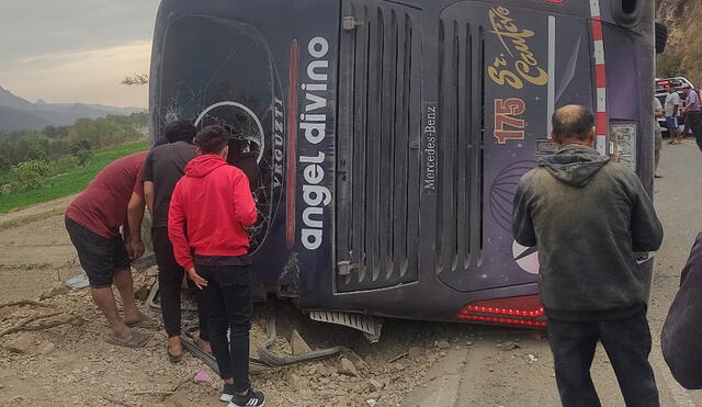 accidente bus Ángel Divino Chiclayo Cajamarca Chota
