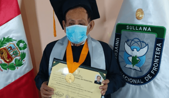 Anciano de 82 años se gradúa de la universidad