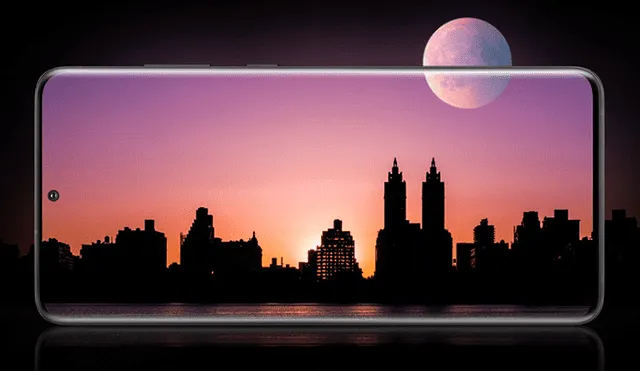 El Galaxy S20 tiene una pantalla Infinity-O Dynamic AMOLED de 6,2 pulgadas.