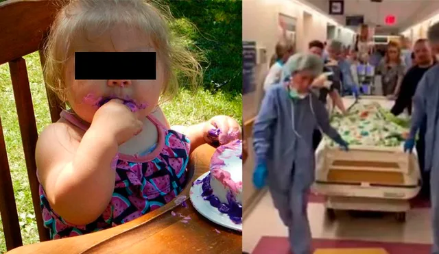 Conmovedor homenaje de doctores en despedida a bebé que donó sus órganos [VIDEO]