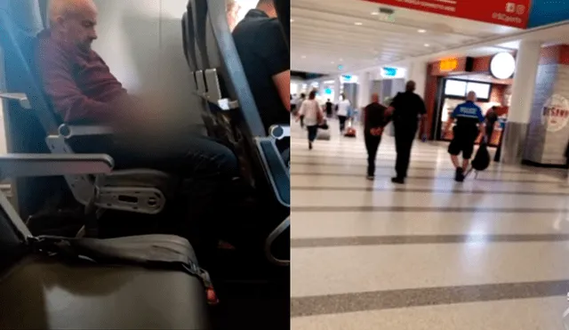 YouTube: Detienen a hombre por acosar a mujeres en avión y orinar en los asientos [VIDEO]