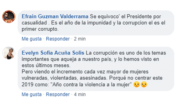 Vía Facebook: así reaccionaron los peruanos sobre el 'Año de la lucha contra la corrupción y la impunidad'
