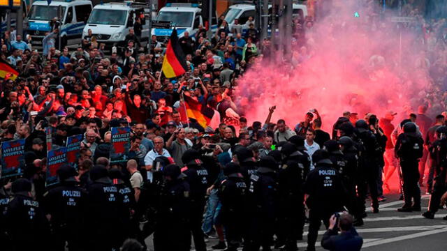 Dresde ha acogido un sinnúmero de manifestaciones neonazis. Foto: EFE
