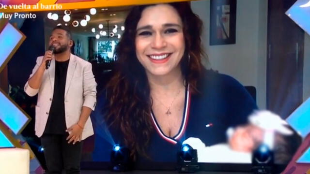 Verónica Linares presentó a su segunda hija en el programa Estás en todas | Fotocaptura América TV