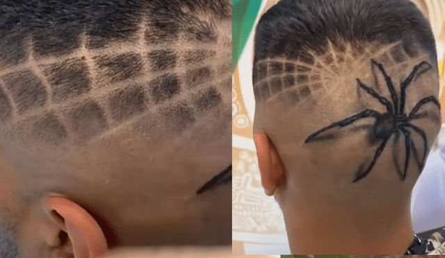 En Facebook se viralizó el curioso cambio de look que hizo un barbero en la cabeza de su cliente.
