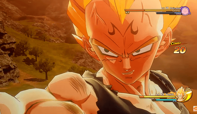 Gameplay de Dragon Ball Z Kakarot nos muestra la épica pelea entre Majin Vegeta y Majin Boo.