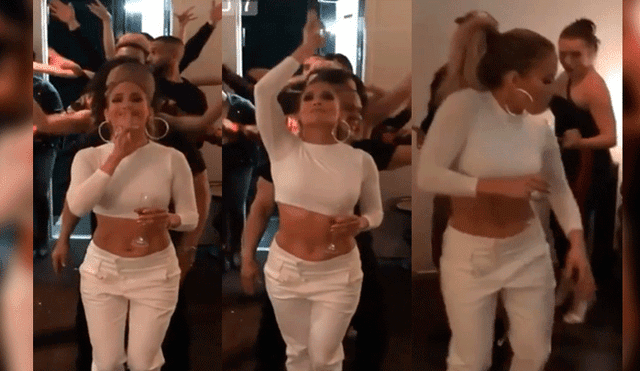 Jennifer López festeja bailando el éxito de su show en Las Vegas | VIDEO