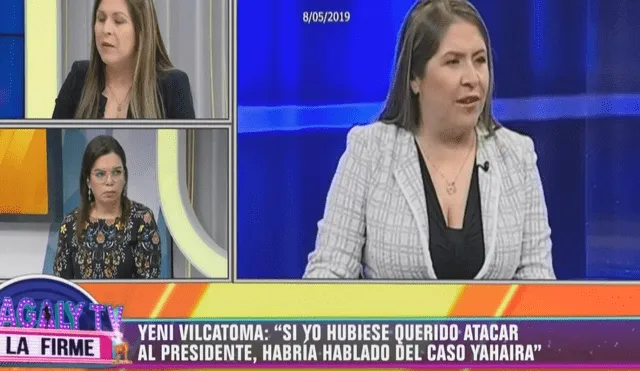 ¿Yahaira Plasencia denunciará a Yeni Vilcatoma por vincularla con el presidente? [VIDEO]
