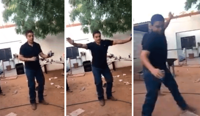 Facebook: padre de familia deslumbra con eufórico baile en el cumpleaños de su hijo [VIDEO]