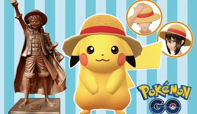 Pikachu con sombrero de paja protagoniza evento crossover de Pokémon GO y One Piece.