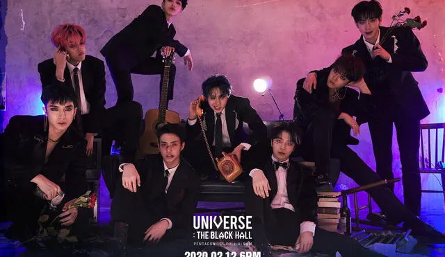 PENTAGON: primer teaser photo concept para “Universe: The Black Hall”. En la imagen: KINO.