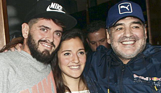 Reconocidos. Diego Armando Maradona Jr. nació en 1986, pero fue reconocido en 1995, año en que nació Jara. Foto: difusión