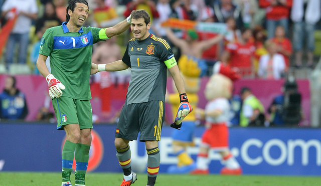 Gianluigi Buffon despide a Iker Casillas con conmovedor mensaje. Foto: AFP