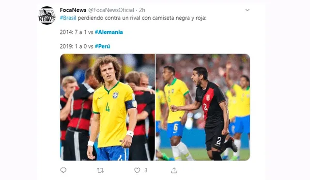 Perú vs Brasil: Alemania fue tendencia en Twitter tras triunfo de la Bicolor. Foto: Captura de Twitter.