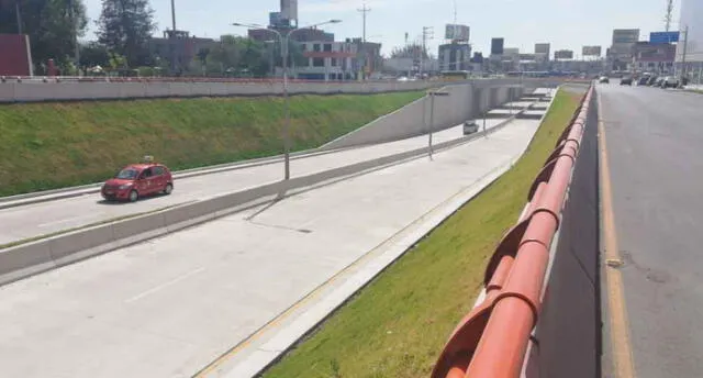 Arequipa: Obras en intercambio vial Los Bomberos no terminan pero ya es usado por conductores [FOTOS]