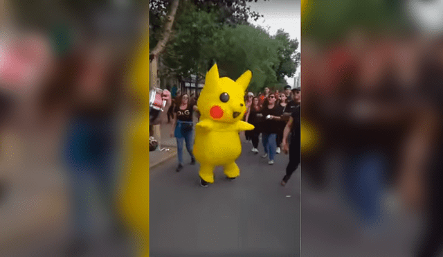 Fans del anime en Chile se unen a las protestas y marchan disfrazados de sus personajes favoritos. Foto: Facebook