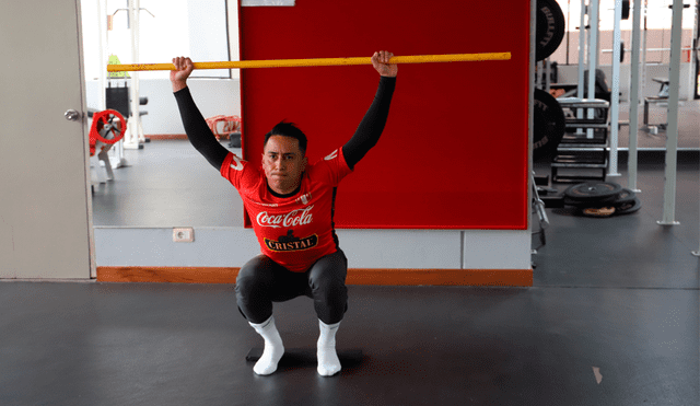 Christian Cueva recibió el permiso de entrenar en la Videna para estar bien físicamente. | Foto: Prensa FPF
