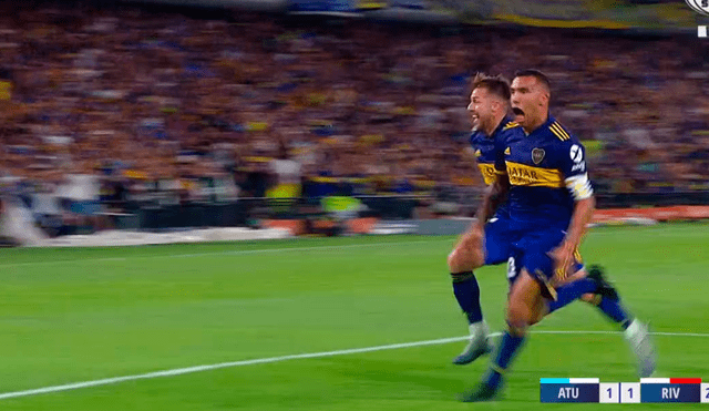 Carlos Tevez marcó un golazo y le está dando el título de la Superliga Argentina a Boca Juniors. | Foto: Fox Sports