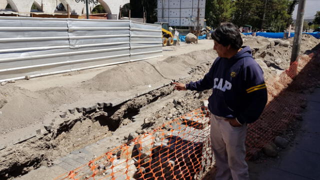 Muro enterrado. Son parte de los vestigios de la quinta Vargas, una casa de campo que habría sido un polvorín de guerra. Foto: La República