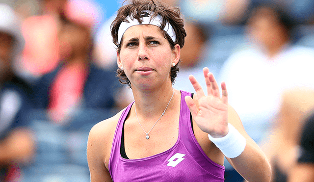 La española Carla Suárez Navarro fue multada por la falta de esfuerzo en su primer partido del US Open.