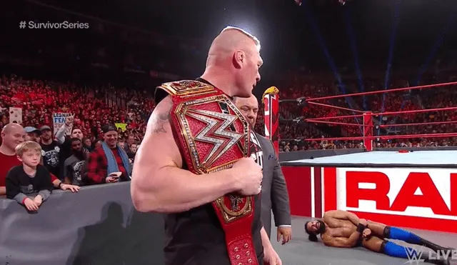 WWE: Brock Lesnar reapareció aplicando descomunal F5 a Jinder Mahal [VIDEO]