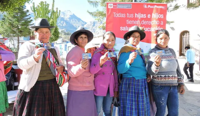 Mil 956 hogares recibirán bono por el programa Juntos en Arequipa