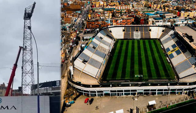 El estadio de Alianza Lima se prepara para la siguiente temporada. Foto: composición LR/ captura Twitter