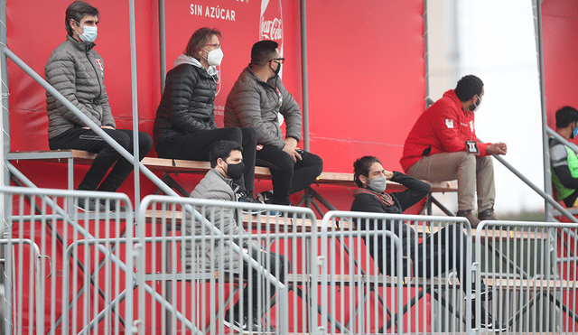 Ricardo Gareca y Jefferson Farfán apreciaron el partido entre Carlos Stein vs. Cusco FC por la Liga 1. (FOTO: