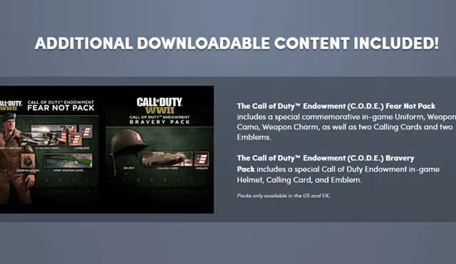 Call of Duty WWII viene con contenido adicional.