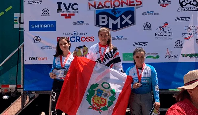 Micaela Ramirez se llevó la presea de la Copa Naciones BMX de Costa Rica