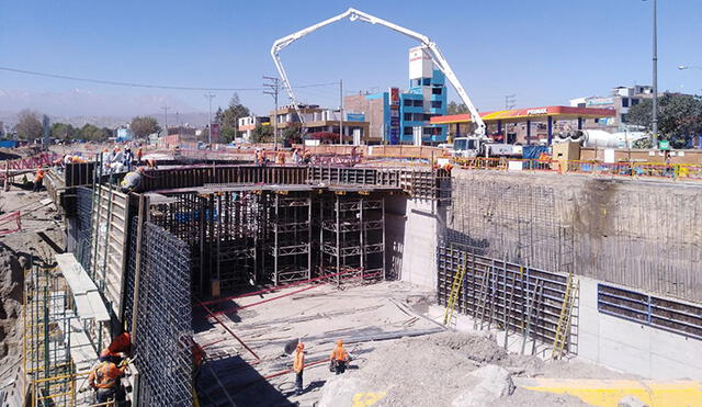 Arequipa: Trabajos en Óvalo de los Bomberos culminarán en agosto 