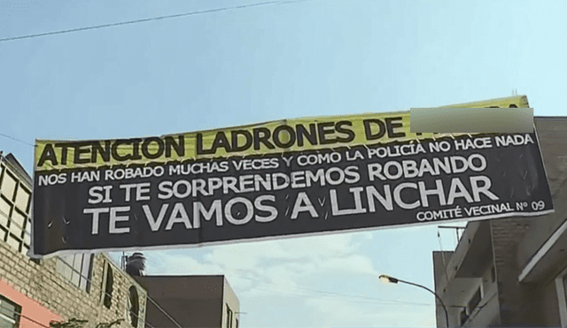 Vecinos colocan letreros en donde amenazan con linchar a delincuentes [VIDEO]
