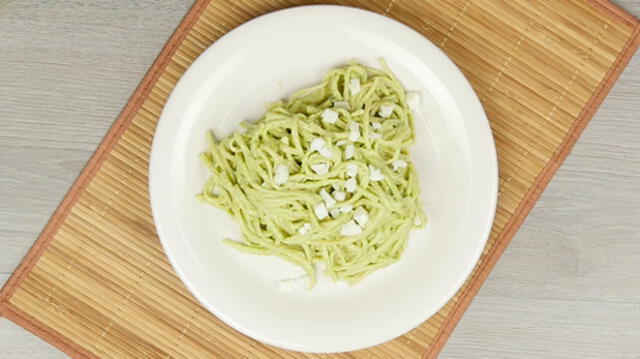 Para hipertensos: ¿Cómo preparar tallarines verdes en salsa palta?