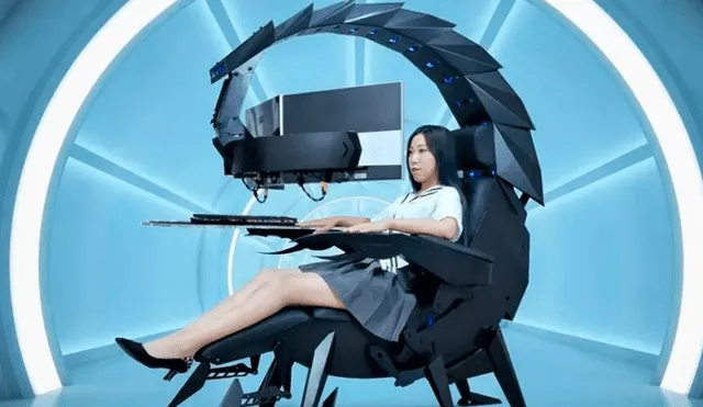 La silla gamer ofrece hasta seis posiciones al usuario. Foto: Computerhoy.