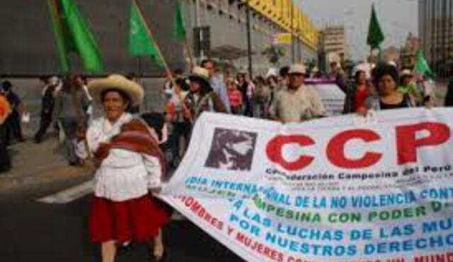 Confederación Campesina del Perú  pide no abandonar lucha contra la corrupción