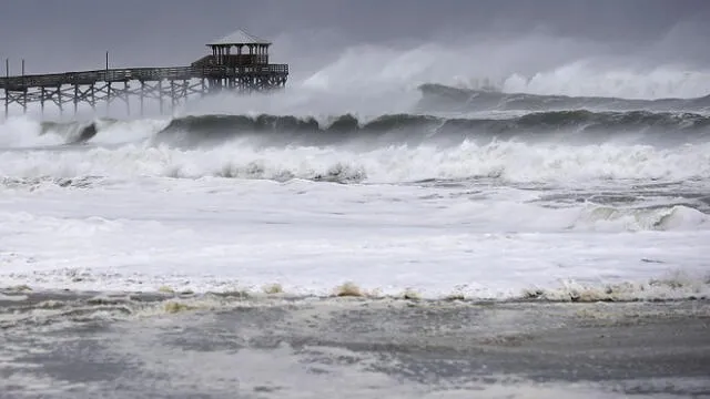 Tormenta Tropical Arthur ha llegado a las costas del Atlántico. Foto: Difusión.