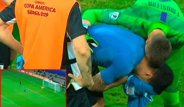 Luis Suarez lloró tras fallar el primer penal del Perú vs. Uruguay por cuartos de final de la Copa América 2019.