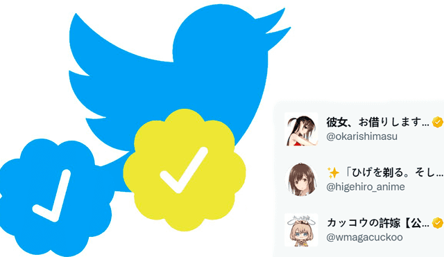 El nuevo sistema de verificación de Twitter introdujo el check dorado y otras nuevas funciones. Foto: as / Captura