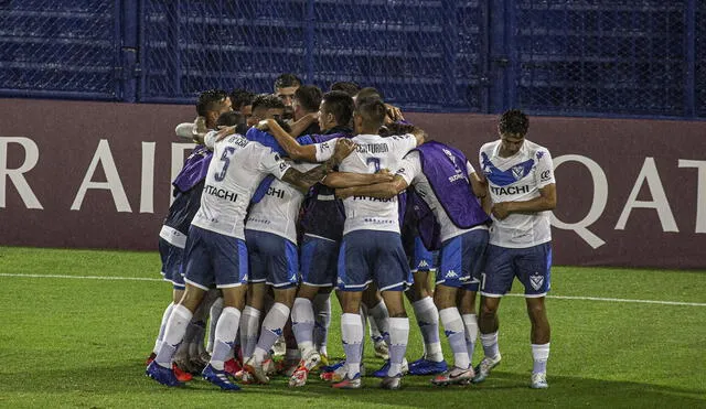 Vélez Sarsfield y Deportivo Cali se enfrentaron en la ida por los octavos de final de la Copa Sudamericana 2020. Foto: Twitter