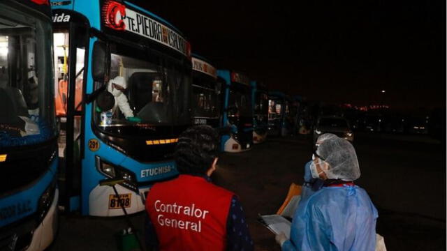 130 auditores, desplegados en 14 equipos, verificarán la desinfección de vehículos durante 90 visitas de control programadas en Lima y Callao. Foto: Difusión/Contraloría de la República