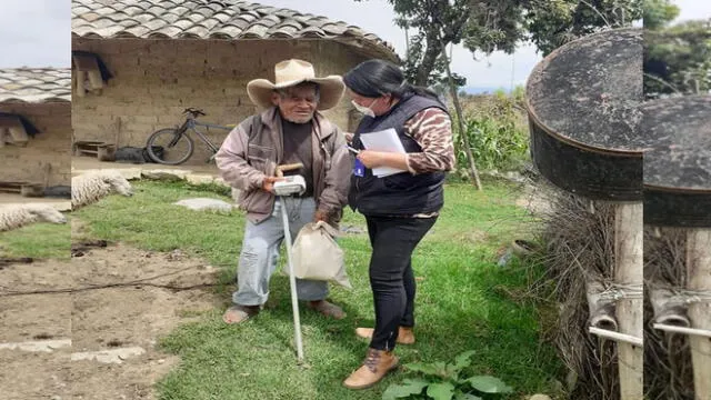 Coronavirus: entregan ayuda a adultos mayores en Cajabamba 