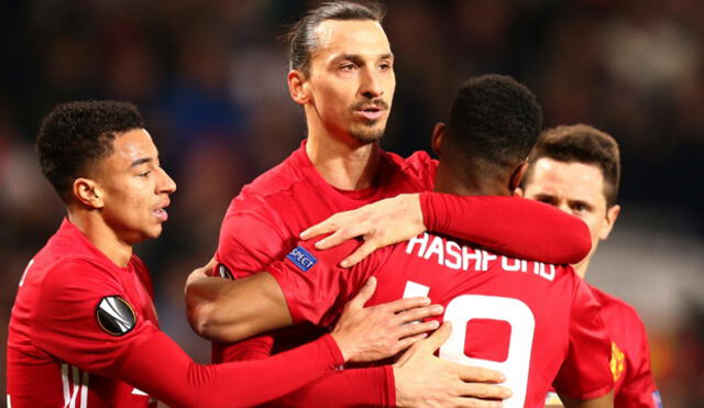 Manchester United goleó 3-0 al Saint Etienne: triplete de Zlatan Ibrahimovic asegura el pase a octavos de Europa League 
