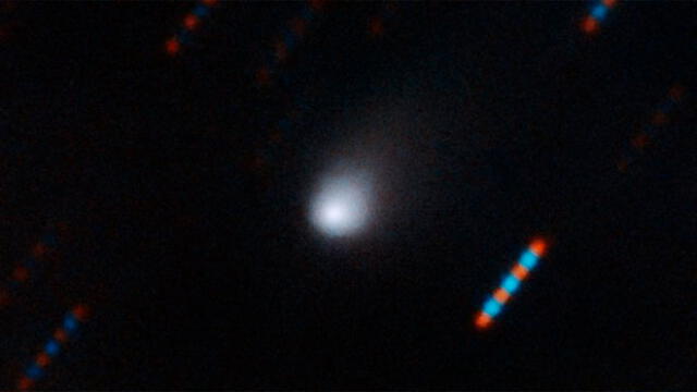El cometa interestelar Borisov es detectado ingresando al Sistema Solar. Imagen a colores captada por el Observatorio Géminis.